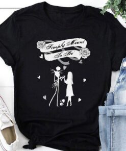Jack and Sally Simply Meant to Be Shirt, The Nightmare Before Christmas Shirt, Jack Skellington, Disney Couples Shirt, Disney Tee Shirt Gift For Men Women Kid Hoodie Sweatshirt Toddler Shirt
