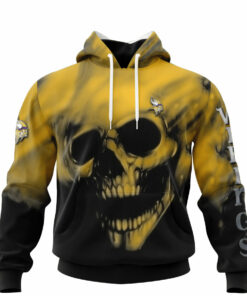 Jacksonville Jaguars Skull Hoodies Custom Name & Number Gifts for Fans
