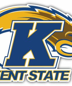 Kent State Golden Flashes College NCAA Logo Vinyl Decals Sticker For Car Truck Door And Window Laptop Gifts For Fans
