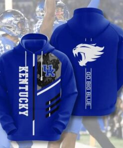 Kentucky Wildcats Go Big Blue For Fan 3D All Over Print Zip Hoodie Gifts For Ncaa Fans