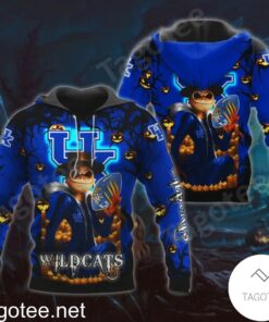 Kentucky Wildcats Jack Skellington Halloween 3D All Over Print Zip Hoodie Gifts For Ncaa Fans
