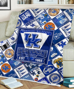 Kentucky Wildcats Sherpa Fleece Blanket Gifts for Football Fans