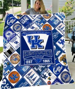 Kentucky Wildcats Sherpa Fleece Blanket Gifts for Football Fans