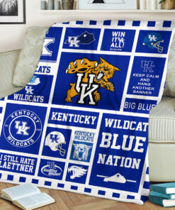 Kentucky Wildcats Sherpa Fleece Blanket Gifts for NCAA Fans