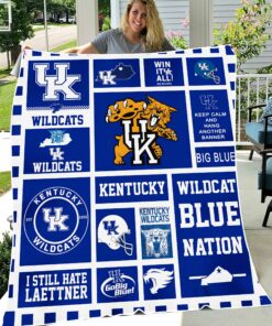 Kentucky Wildcats Sherpa Fleece Blanket Gifts for NCAA Fans
