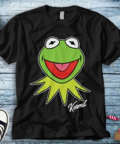Kermit Frog Big Portrait The Muppets Unisex Adult T-shirt Kid Shirt Long Sleeve Hoodie Sweatshirt Women's Tank