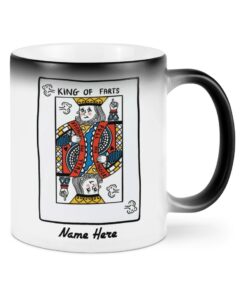 King Of Farts Mug Funny Gifts For Husband, Boyfriend, Partner, Funny Personalized Mugs For Him On Birthday Christmas Valentines
