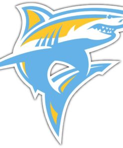 LIU Sharks Long Island University NCAA Logo Vinyl Decals Sticker For Car Truck Door And Window Laptop Gifts For Fans