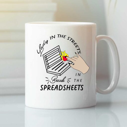 Lady On The Street Freak In The Sheets Excel Mug
