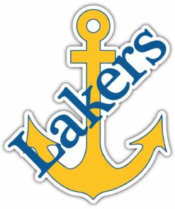 Lake Superior State Lakers College NCAA Logo Vinyl Decals Sticker For Car Truck Door And Window Laptop Gifts For Fans