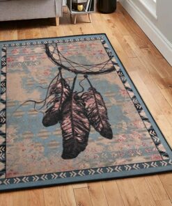 Large Area Rugs, Rustic Lodge Dream Catcher Rug, Rustic Rug, Rustic Lodge Area Rugs, Carpet for Living Room A11