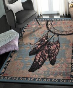 Large Area Rugs, Rustic Lodge Dream Catcher Rug, Rustic Rug, Rustic Lodge Area Rugs, Carpet for Living Room A11