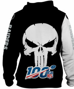 Las Vegas Raiders Hoodies Skull Printed Gifts for Fans