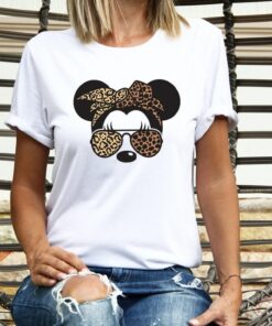 Leopard Minnie Head Shirt, Leopard Mickey Shirt, Animal Print Shirt, Safari Mouse, Leopard Shirt, Disney Minnie Shirt, Disney Mickey Shirt Gift Adult Kid Toddler Tee