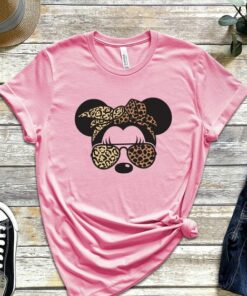 Leopard Minnie Head Shirt, Leopard Mickey Shirt, Animal Print Shirt, Safari Mouse, Leopard Shirt, Disney Minnie Shirt, Disney Mickey Shirt Gift Adult Kid Toddler Tee