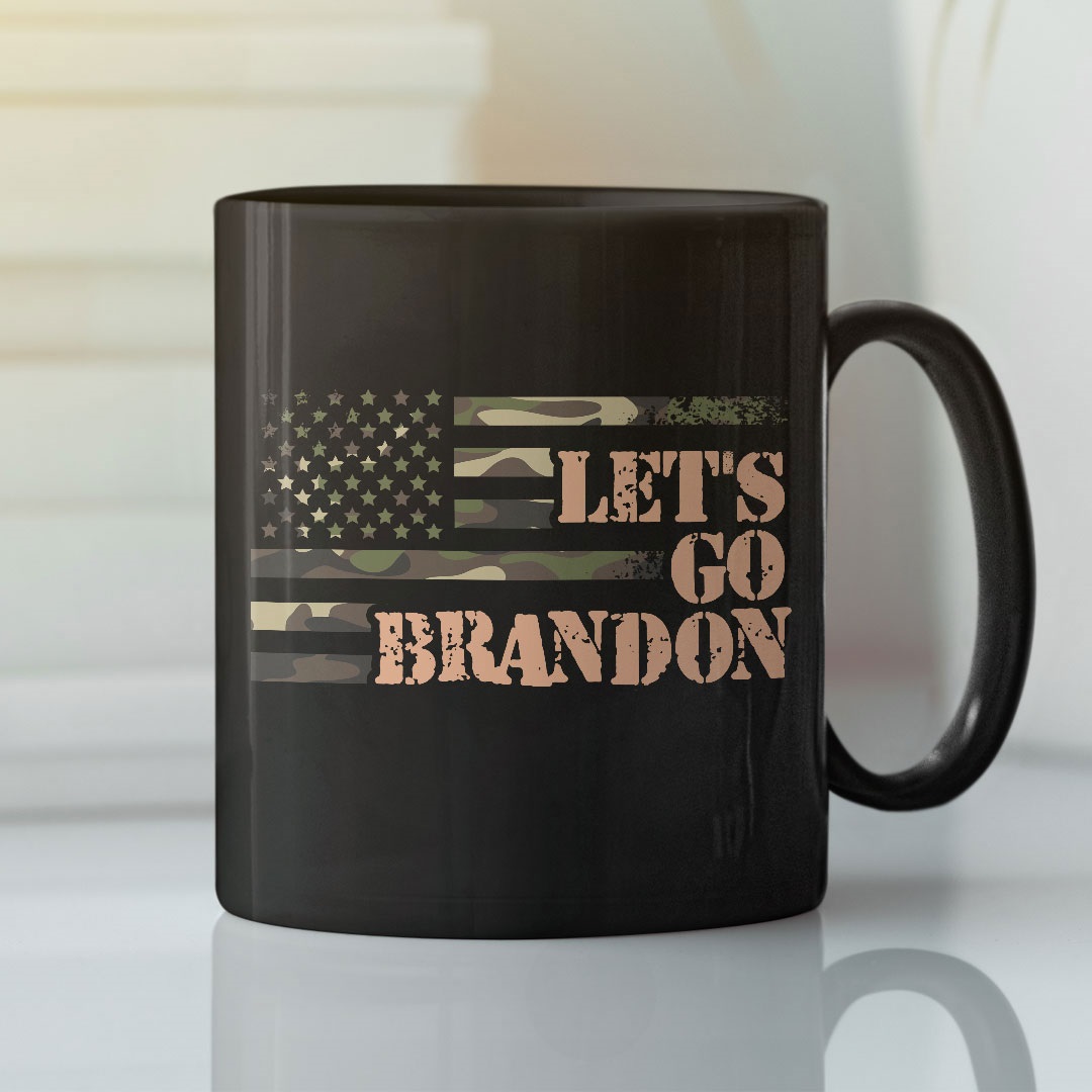 Let’s go Brandon Military US Flag Mug