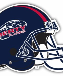 Liberty Flames University College NCAA Logo Vinyl Decals Sticker For Car Truck Door And Window Laptop Gift For Fan
