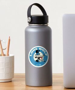 Lone Wolf Vintage Style Decal, Vinyl Sticker, Rat Rod Hot Rod Racing