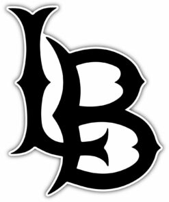 Long Beach State 49ers College NCAA Logo Vinyl Decals Sticker For Car Truck Door And Window Laptop Gifts For Fans
