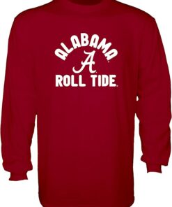 Long Sleeve Shirt Team Color Icon, Alabama Sweatshirt Gifts for Alabama Fans