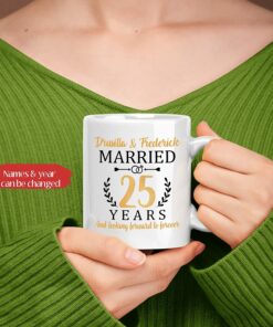 Looking Forward To Forever Mug, Couple Coffee Mug, Custom Couple Mugs, Personalized Couple Mug, Gift For Lover, Mr And Mrs Mug, Couple Gift For Her, Married Years Mug