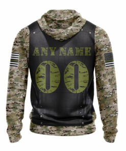 Los Angeles Chargers Hoodie Camo Custom Name & Number Gifts for Fans