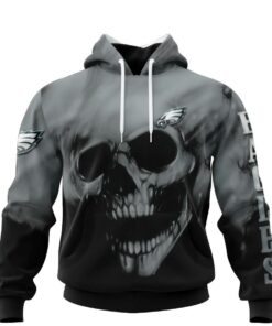 Los Angeles Chargers Skull Hoodies Custom Name & Number Gifts for Fans