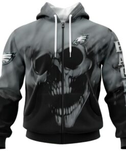 Los Angeles Chargers Skull Hoodies Custom Name & Number Gifts for Fans