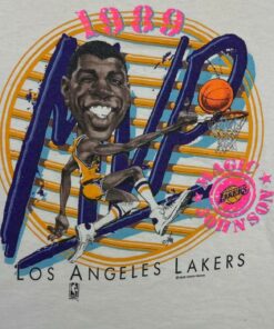 Los Angeles Lakers Magic Johnson Mvp 1989 T Shirt Hoodie Sweatshirt Full Size Full Color Gift for BNA Fans