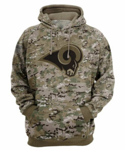 Los Angeles Rams Camo Hoodie 3D Printed Gifts for Fans