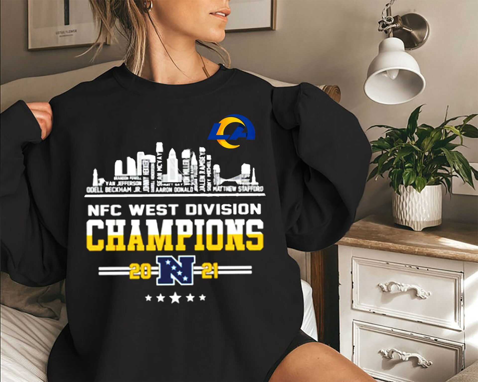 Los Angeles Rams NFC West Division Champion Sweatshirt, Hoodie, Shirt Gifts for Fans