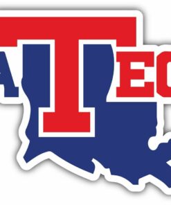 Louisiana Tech Bulldogs College NCAA Logo Vinyl Decals Sticker For Car Truck Door And Window Laptop Gifts For Fans