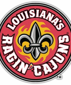 Louisiana's Ragin' Cajuns NCAA Logo Vinyl Decals Sticker For Car Truck Door And Window Laptop Gifts For Fans