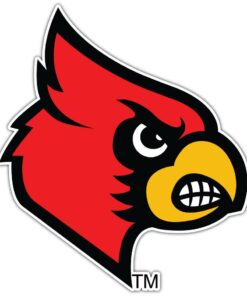 Louisville Cardinals NCAA Logo Vinyl Decals Sticker For Car Truck Door And Window Laptop