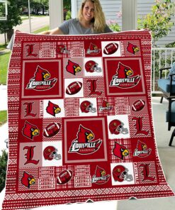 Louisville Cardinals Sherpa Fleece Blanket Gifts for NCAA Fans