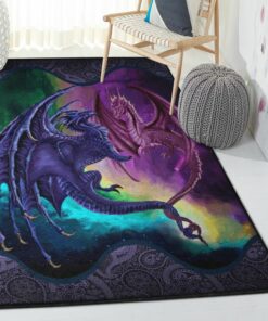 Love Kitchen Rugs, Dragon Couple In Love Rug, Dragon Area Rug, Dragon Themed Rugs, Gift For Dragon Lovers, Personalized Rug, Carpet For Living Room, Bedding Room Home Decor DG102