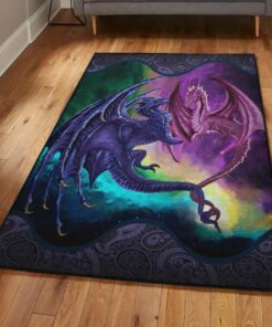 Love Kitchen Rugs, Dragon Couple In Love Rug, Dragon Area Rug, Dragon Themed Rugs, Gift For Dragon Lovers, Personalized Rug, Carpet For Living Room, Bedding Room Home Decor DG102