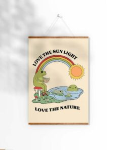 Love The Sunlight Love The Nature Vintage Motivational Quote Aesthetic Vintage 70s Poster Wall Art Prints