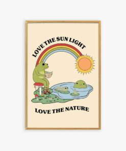 Love The Sunlight Love The Nature Vintage Motivational Quote Aesthetic Vintage 70s Poster Wall Art Prints