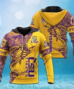 Lsu Tigers Hoodie 3D All Over Print Zip Hoodie Gifts For Ncaa Fans