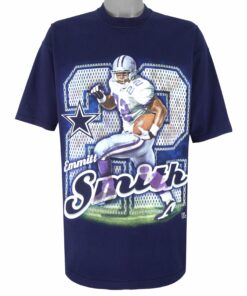 MLB Dallas Cowboys Emmitt Smith No. 22 T-Shirt 1990s Vintage Style Hoodie Sweatshirt Reprinted Full Size Gifts for Fans