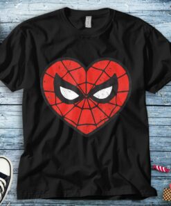 Marvel Amazing Spider Man Spider-Man Heart Funny Unisex Tee Adult T-shirt For Men Women Kid Shirt Long Sleeve Hoodie Sweatshirt Woman's Tank