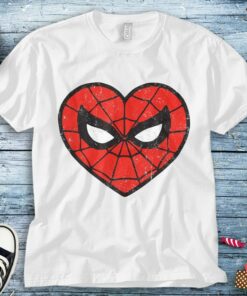 Marvel Amazing Spider Man Spider-Man Heart Funny Unisex Tee Adult T-shirt For Men Women Kid Shirt Long Sleeve Hoodie Sweatshirt Woman's Tank