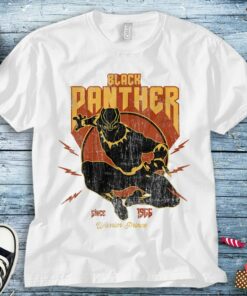 Marvel Black Panther Wakanda Forever Action Since 1966 Retro Vintage T-Shirt Unisex Tee Adult T-shirt Kid Shirt Long Sleeve Women's Tank