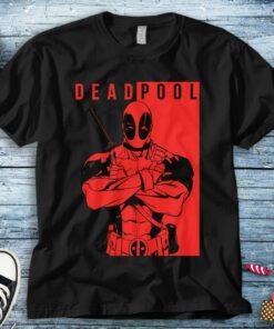 Marvel Deadpool Two-Toned Portrait Graphic T-Shirt Unisex Adult T-shirt Kid Shirt Long Sleeve Hoodie Sweatshirt Women's Tank
