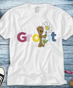 Marvel Groot Flowers Guardians Of The Galaxy T-Shirt Unisex Tee Adult T-shirt Kid Shirt Long Sleeve Hoodie Sweatshirt Women's Tank