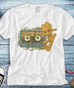 Marvel Guardians of the Galaxy I Am Groot Mixtape T-Shirt Unisex Adult T-shirt Kid Shirt Long Sleeve Hoodie Sweatshirt Women's Tank