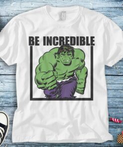 Marvel Hulk Be Incredible Vintage Graphic T-Shirt Unisex Adult T-shirt Kid Shirt Long Sleeve Hoodie Sweatshirt