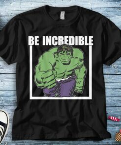 Marvel Hulk Be Incredible Vintage Graphic T-Shirt Unisex Adult T-shirt Kid Shirt Long Sleeve Hoodie Sweatshirt