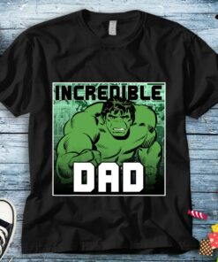 Marvel Hulk Father's Gift Incredible Dad Graphic Unisex Tee Adult T-shirt Kid Shirt Long Sleeve Hoodie Sweatshirt Women's Tank